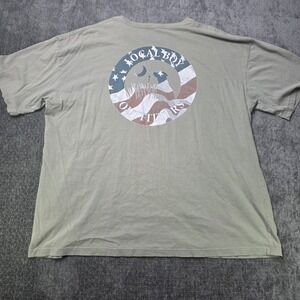 Local Boy Outfitters XXL Pocket T Shirt Mens 2XL Gray Patriotic Fishing Hiking